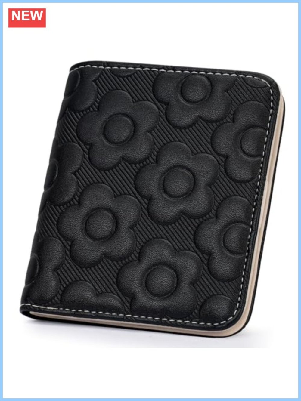 Small Wallet Women Slim RFID Leather Bifold Embossed Design